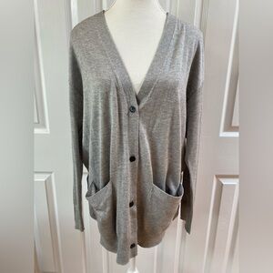 ATM Anthony Thomas Melillo Gray Cashmere Silk Cardigan Size XS(Runs Big)
